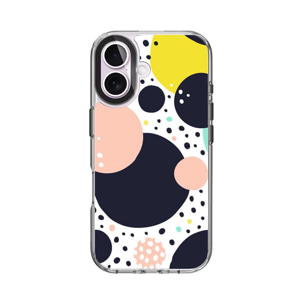 カラフルなドット模様 iPhone 17オリジナルケース