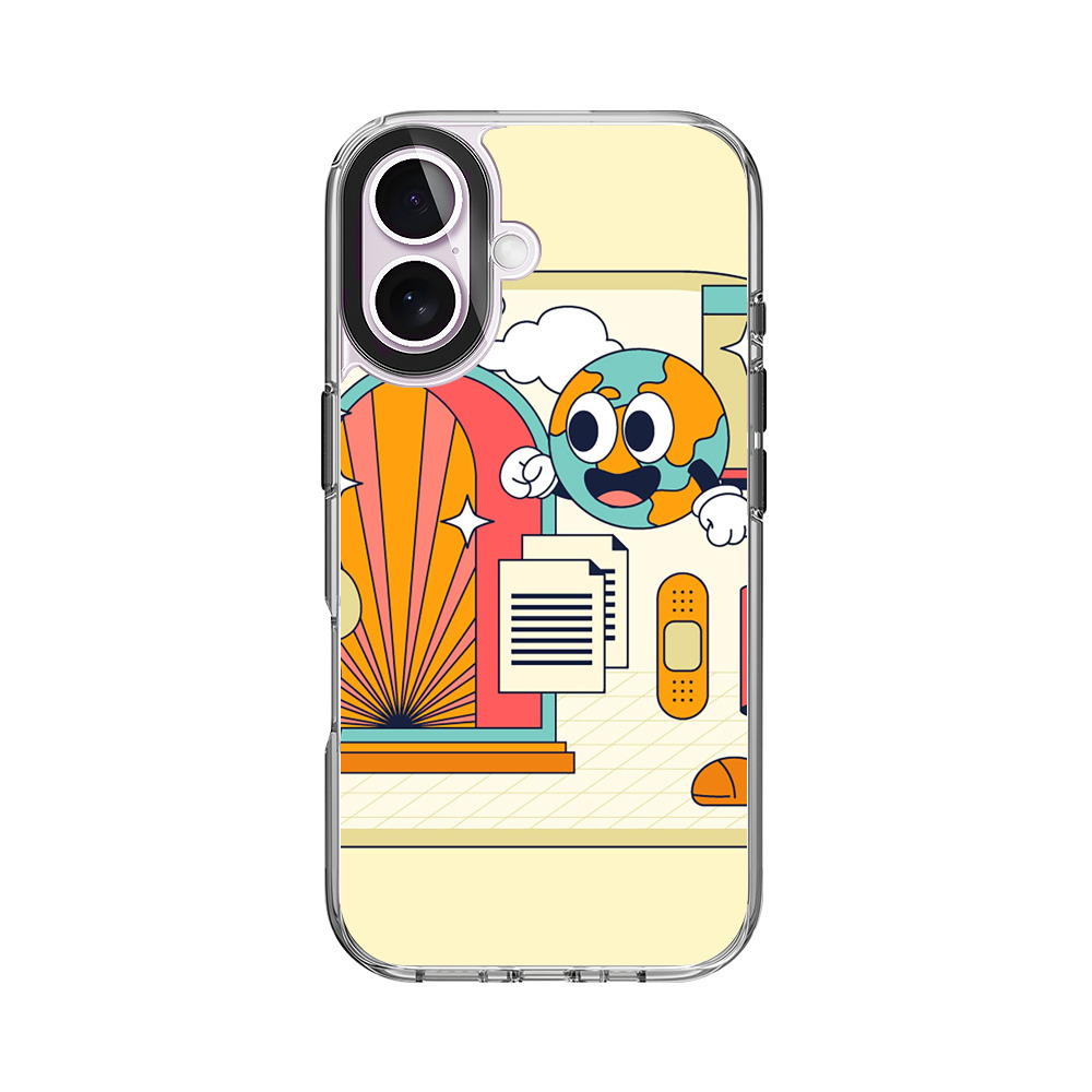 カラフルなキャラクターたち iPhone 17オリジナルケース