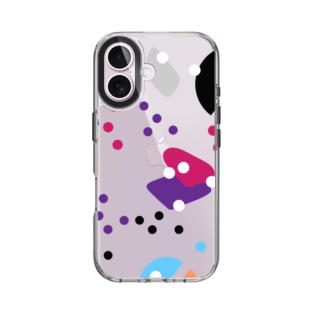 カラフルなパターン iPhone 17オリジナルケース