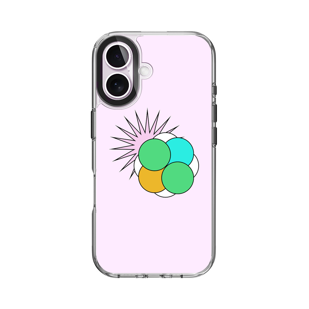カラフルなサークル iPhone 17オリジナルケース