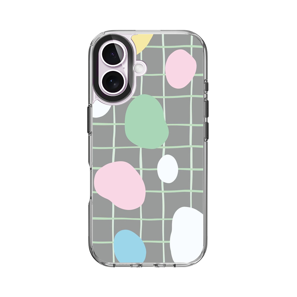 カラフルな抽象的な石とグリッドパターン dot-checker カラフルな抽象的な石とグリッドパターン dot-checker