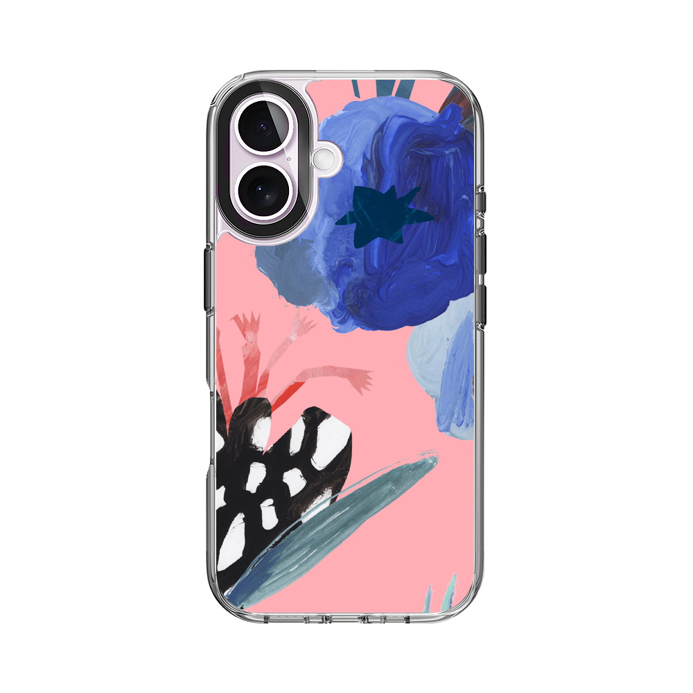 カラフルな抽象的な花 iPhone 17オリジナルケース