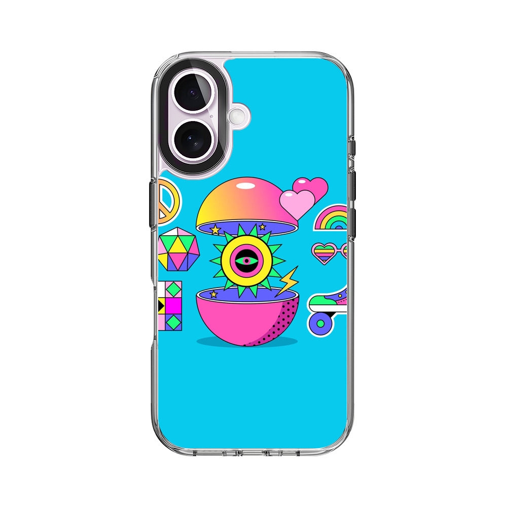 カラフルなデザイン iPhone 17オリジナルケース