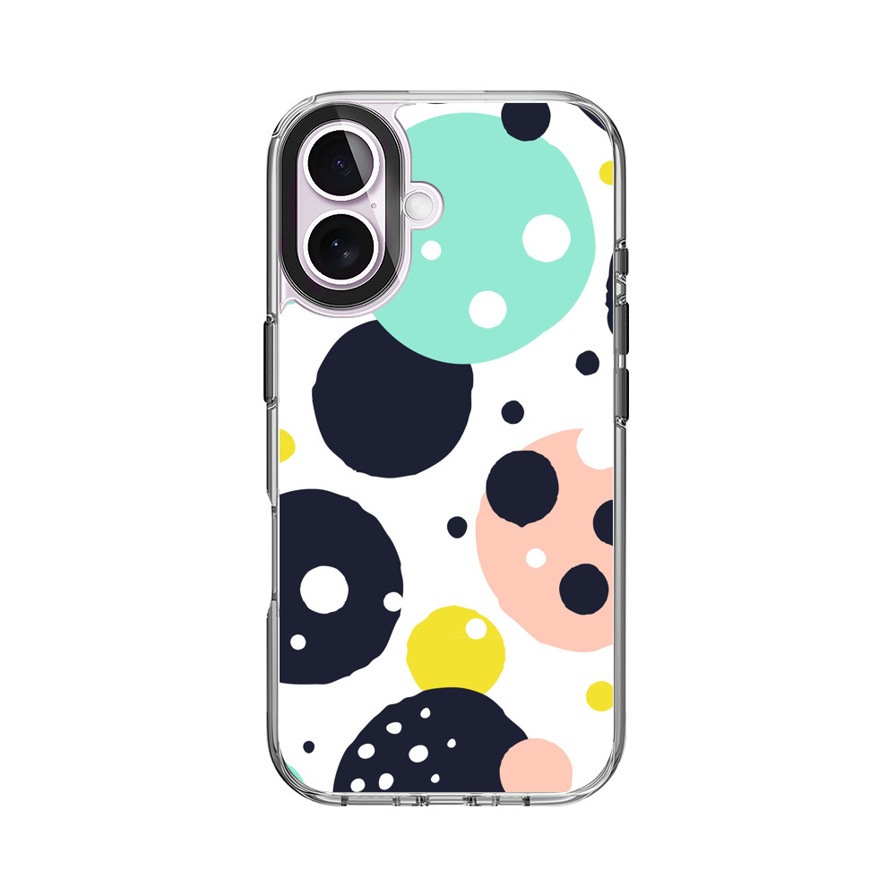 カラフルなドットパターン iPhone 17オリジナルケース