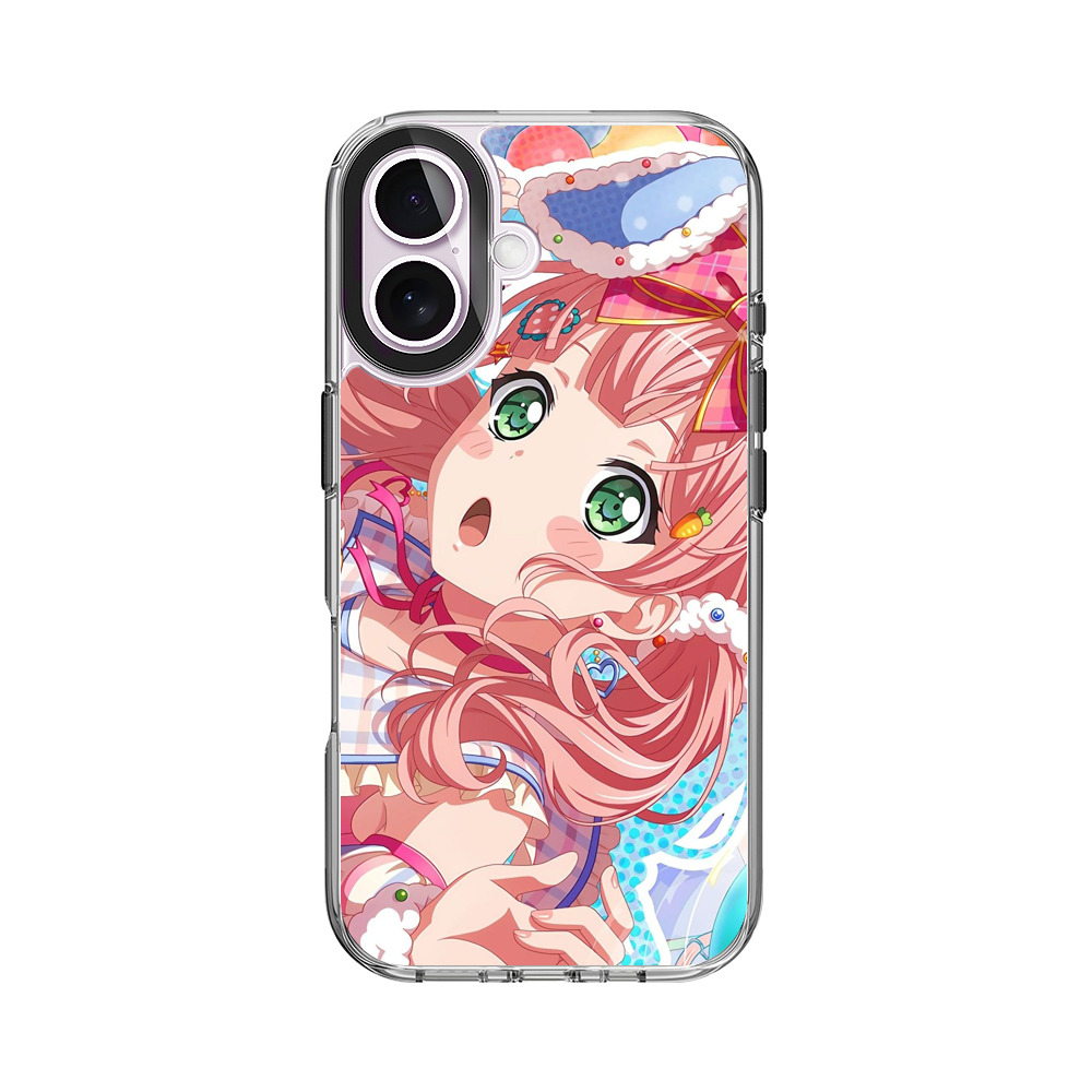カラフルな風船とかわいい女の子 iPhone 17オリジナルケース