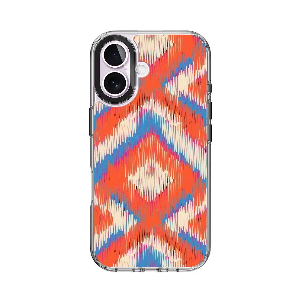 カラフルな柄の模様 iPhone 17オリジナルケース