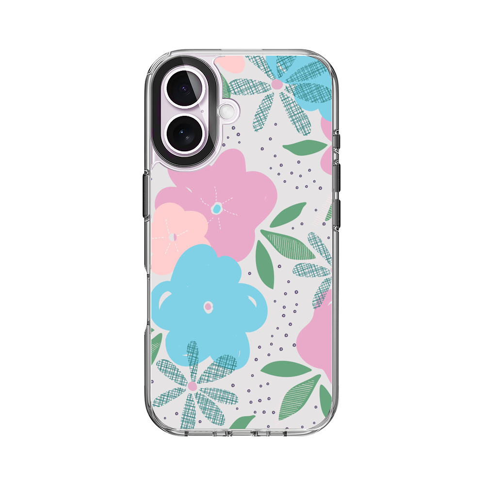 カラフルな花柄模様 iPhone 17オリジナルケース