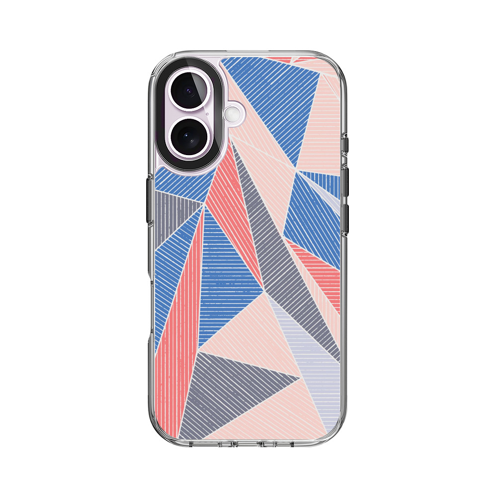 カラフルな幾何学模様 iPhone 17オリジナルケース