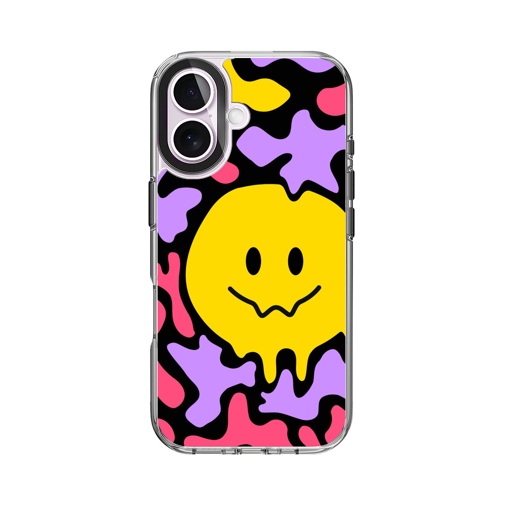 カラフルなスマイル模様 iPhone 17オリジナルケース