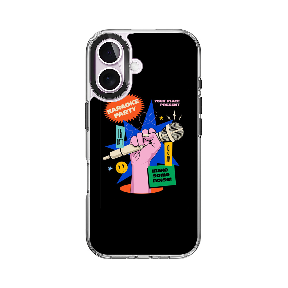 カラオケパーティーのマイク iPhone 17オリジナルケース