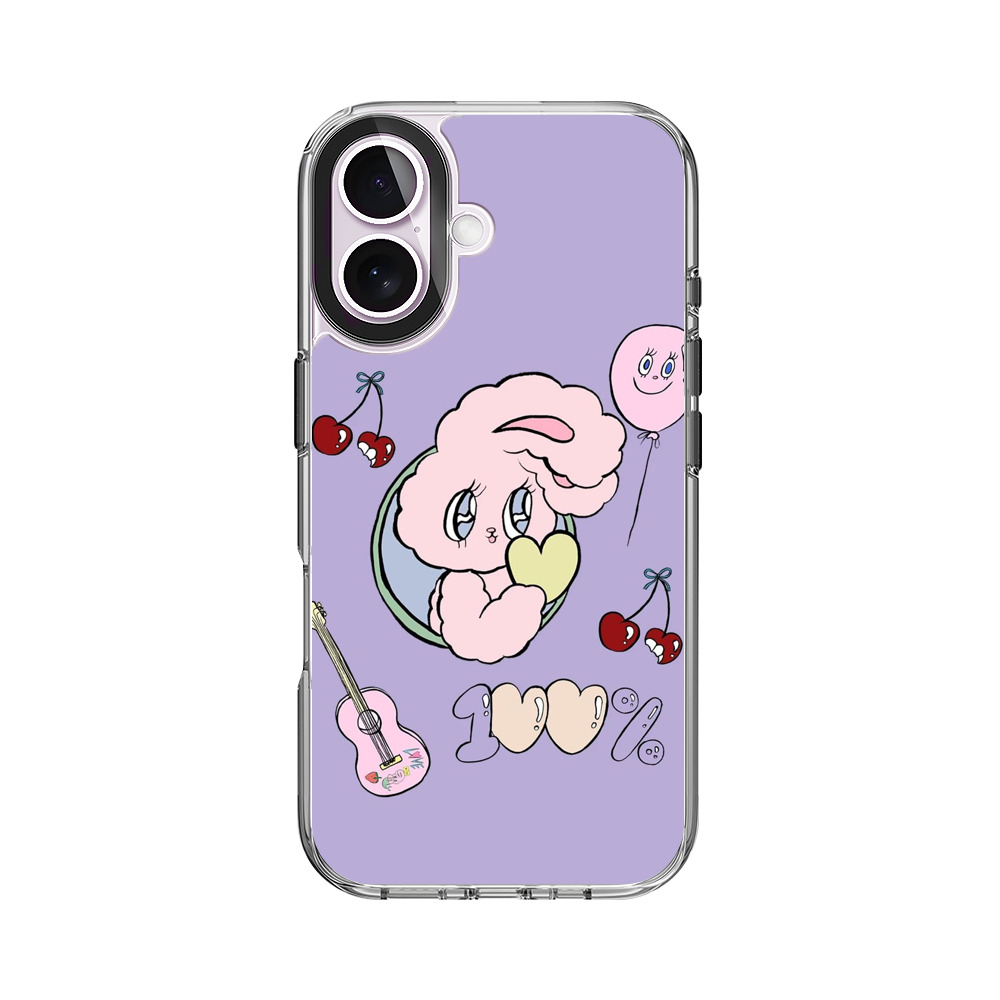 かわいいバニーのイラスト iPhone 17オリジナルケース