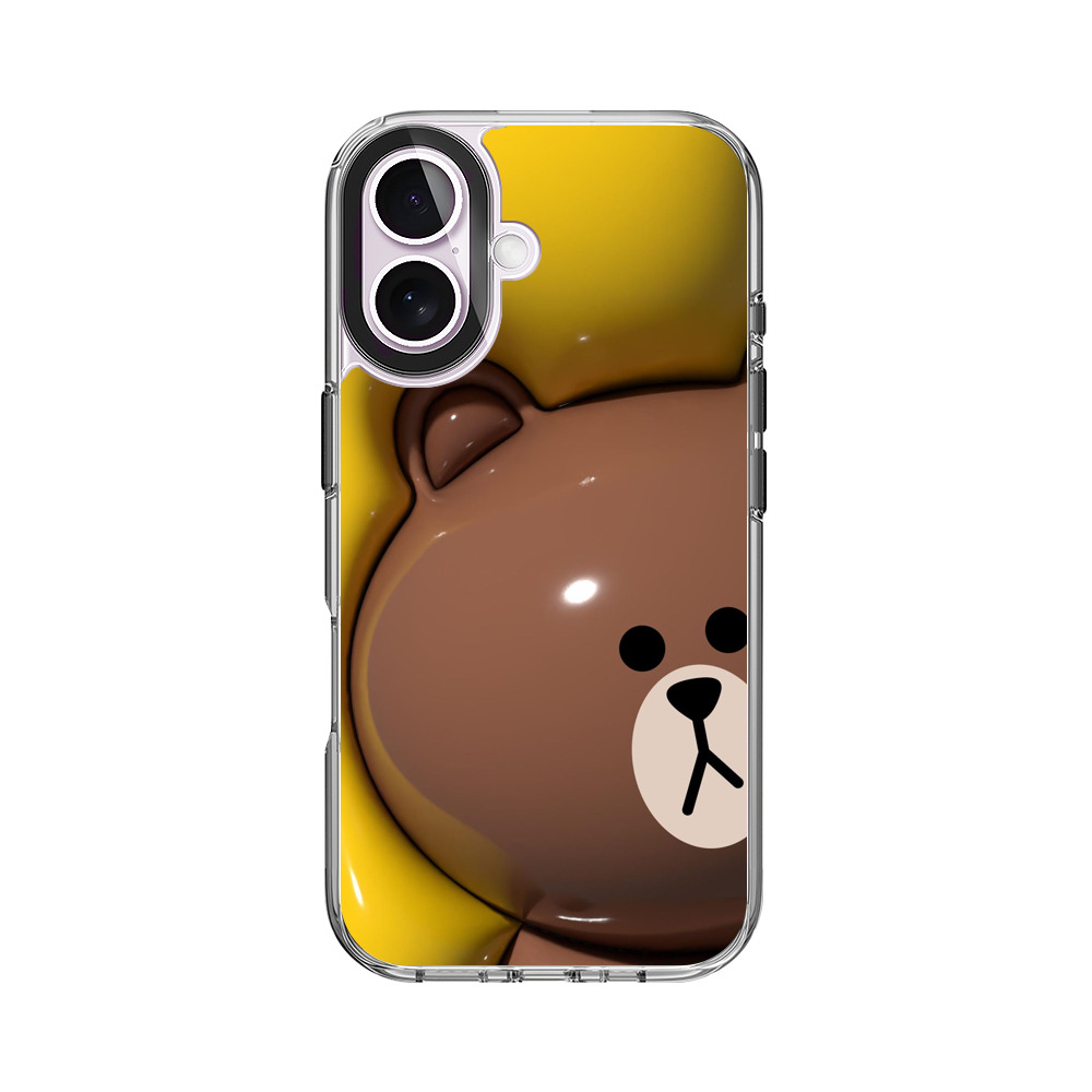 かわいいブラウンベア iPhone 17オリジナルケース