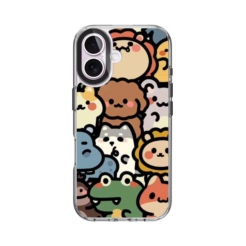 かわいい動物たち iPhone 17オリジナルケース