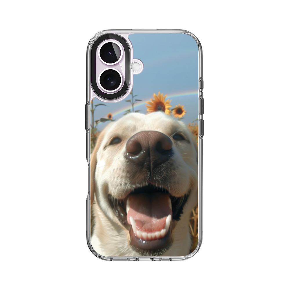 ひまわりと犬 iPhone 17オリジナルケース