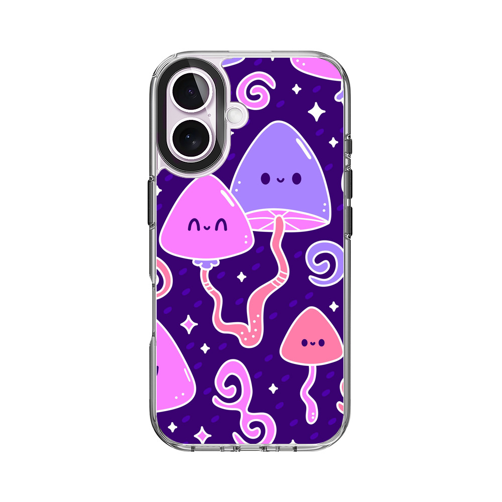 かわいいきのこのパターン iPhone 17オリジナルケース