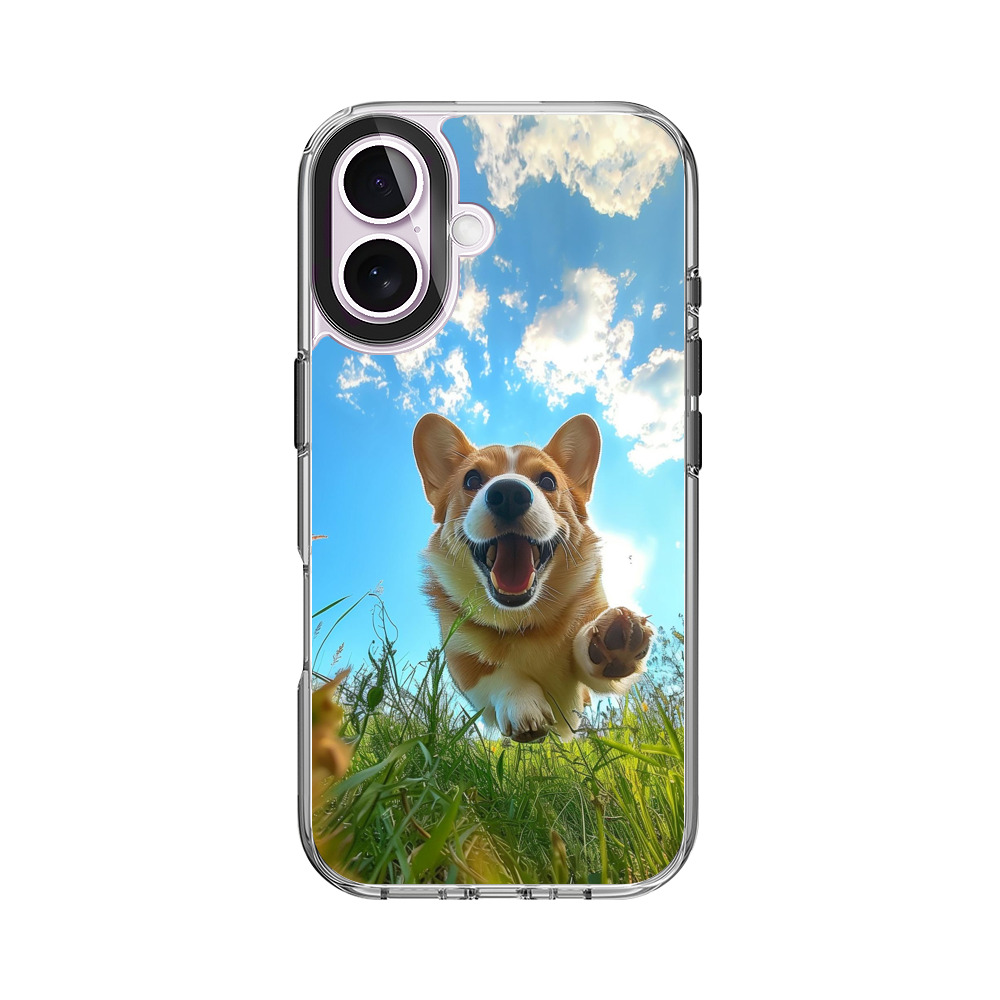笑顔の元気なコーギー iPhone 17オリジナルケース
