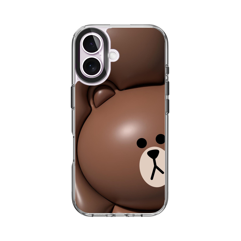 かわいいくま顔 iPhone 17オリジナルケース