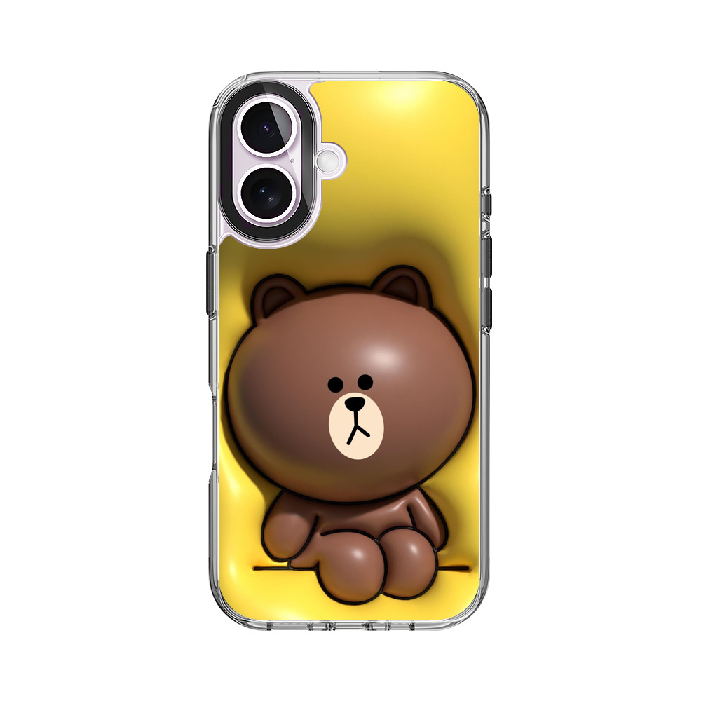 かわいいクマのイラスト iPhone 17オリジナルケース