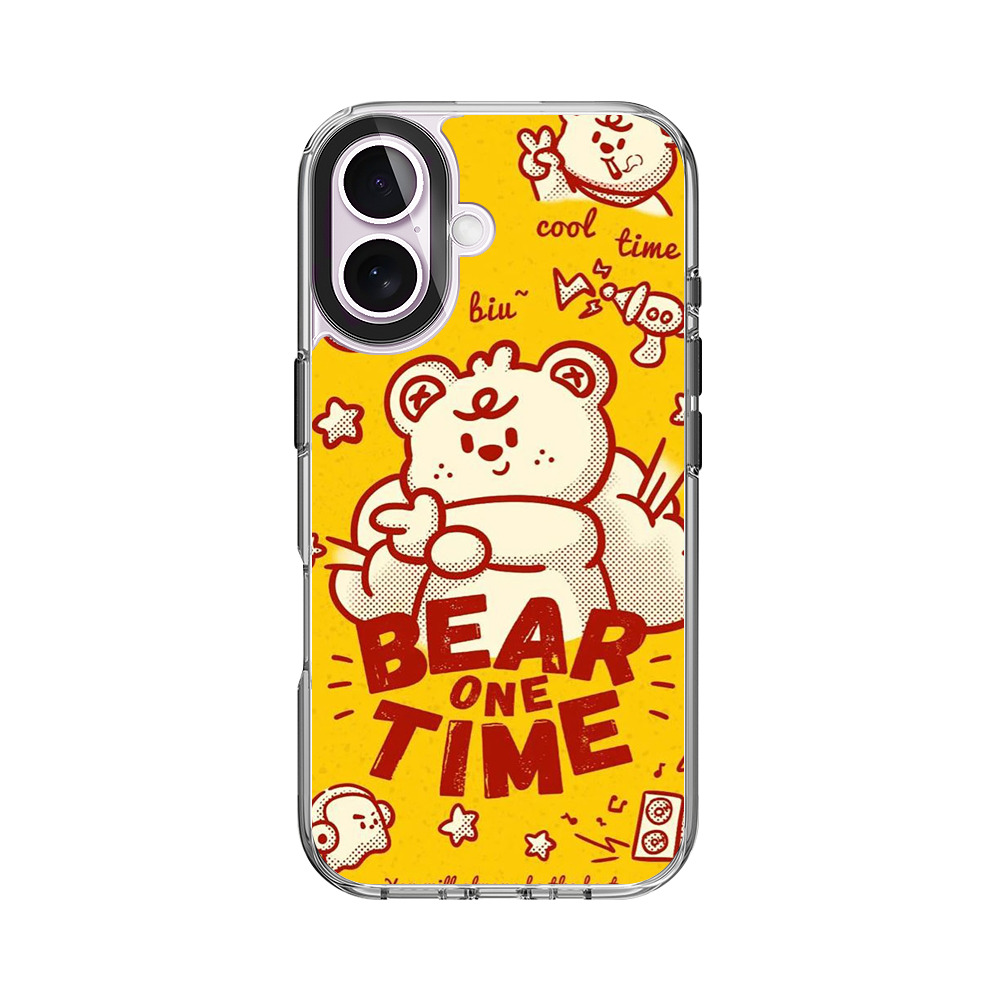 かわいいクマのイラスト iPhone 17オリジナルケース