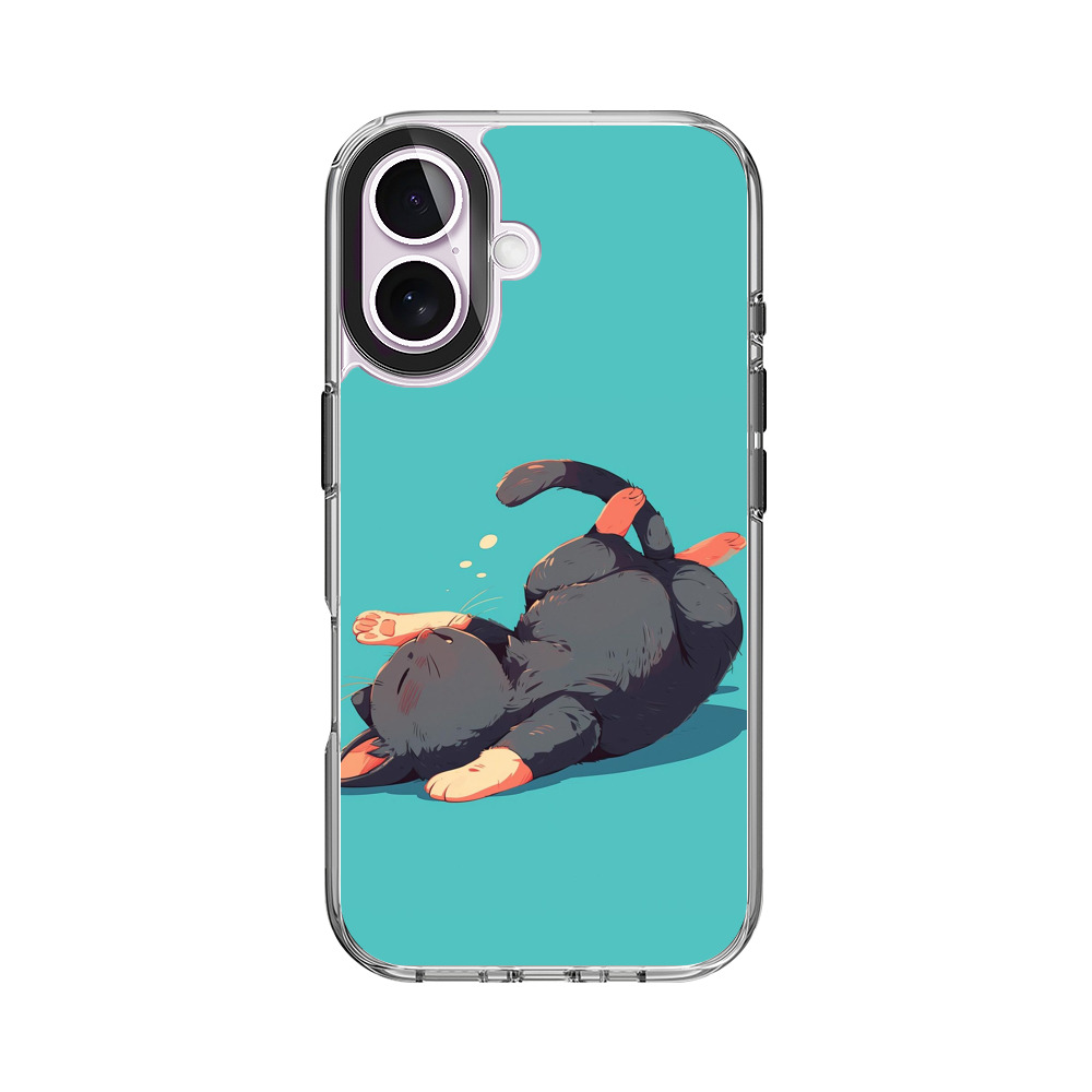 かわいい黒猫 iPhone 17オリジナルケース