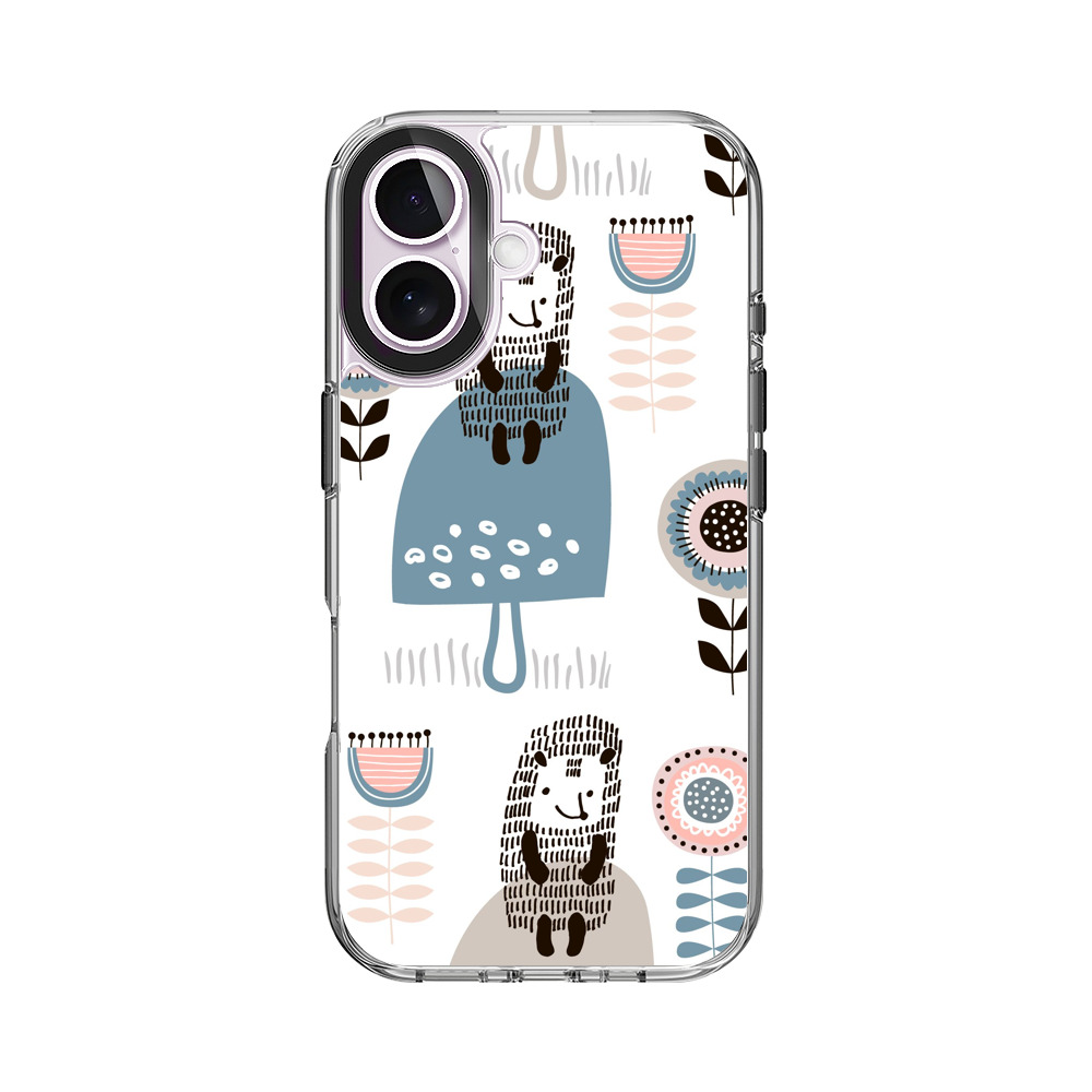 かわいいキャラクターの模様 iPhone 17オリジナルケース