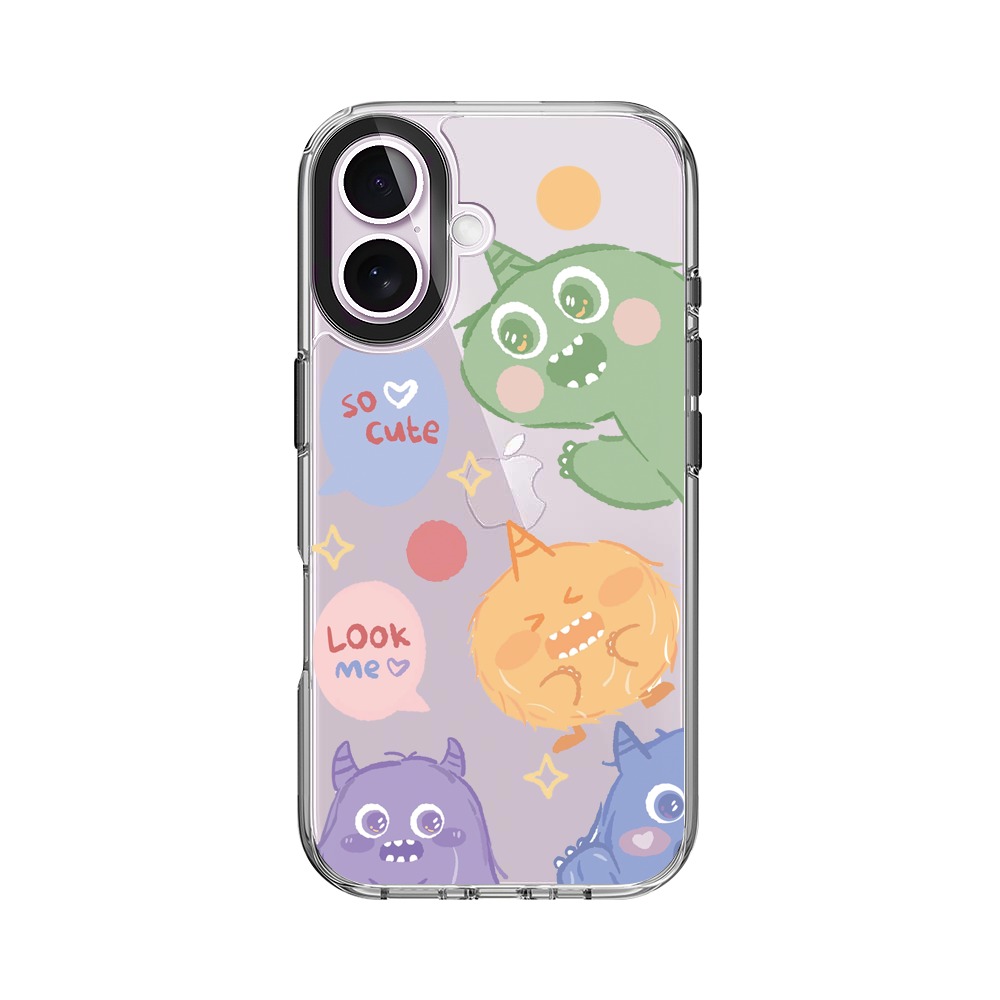 かわいいモンスターのイラスト iPhone 17オリジナルケース