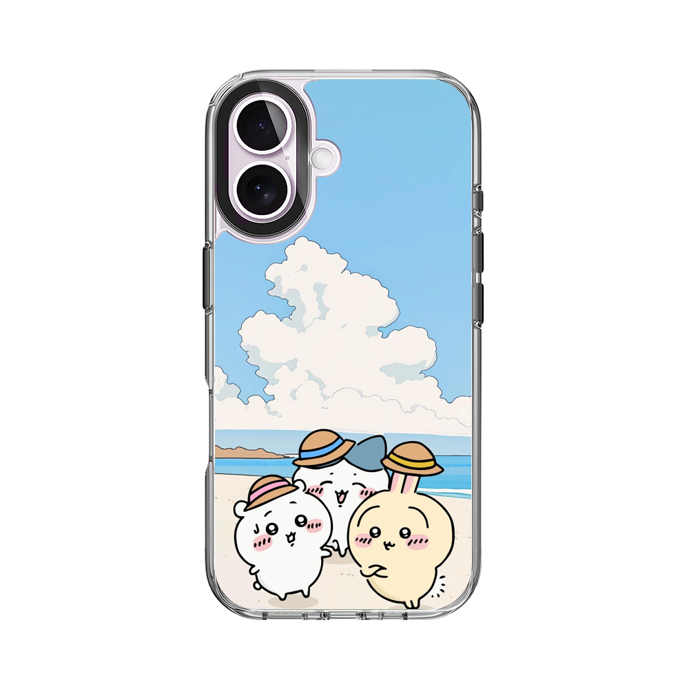かわいい猫の夏海辺 iPhone 17オリジナルケース