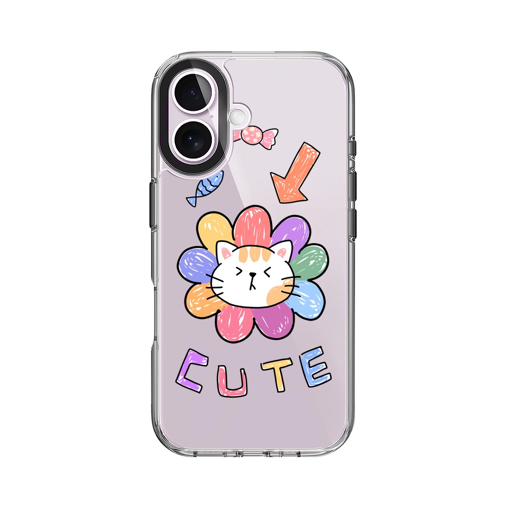 かわいい猫の花 iPhone 17オリジナルケース