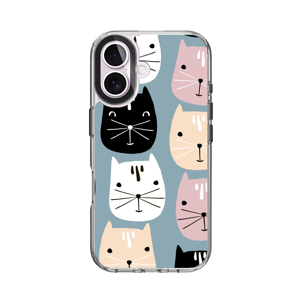 かわいい猫のパターン iPhone 17オリジナルケース