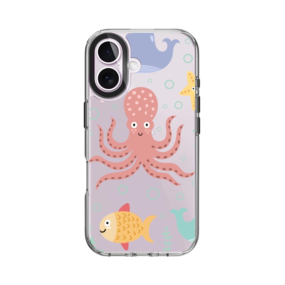 かわいい海の生き物たちのパターン marine-life かわいい海の生き物たちのパターン marine-life