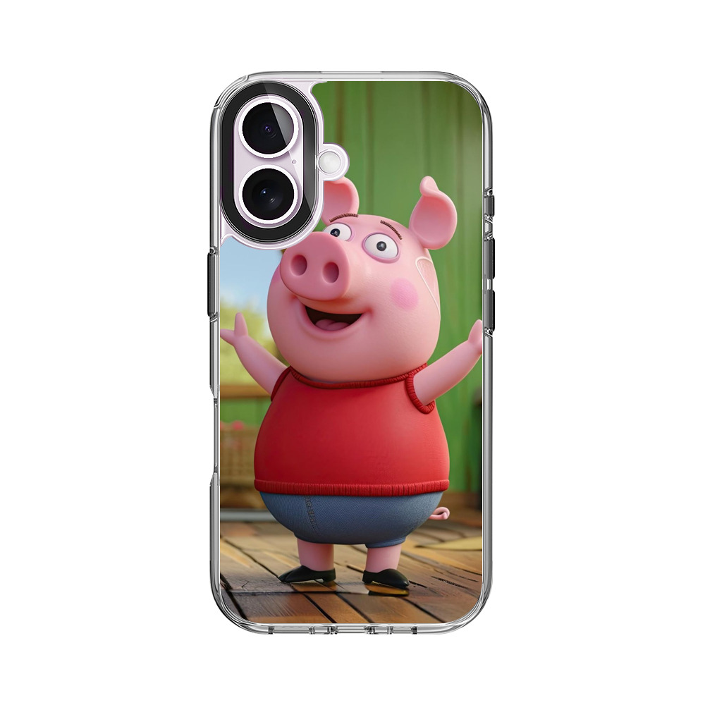 かわいくて元気なブタ iPhone 17オリジナルケース