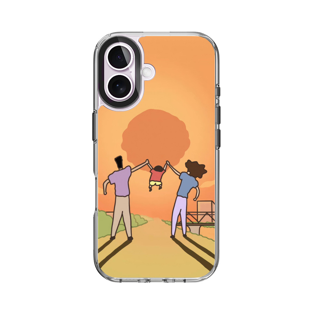 夕日の家族 iPhone 17オリジナルケース