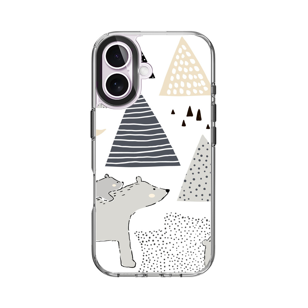 クマの親子と山 polar-story クマの親子と山 polar-story