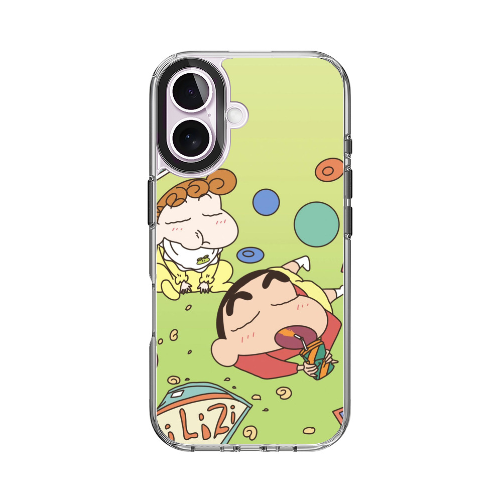 しんちゃんと赤ちゃんのんびり iPhone 17オリジナルケース
