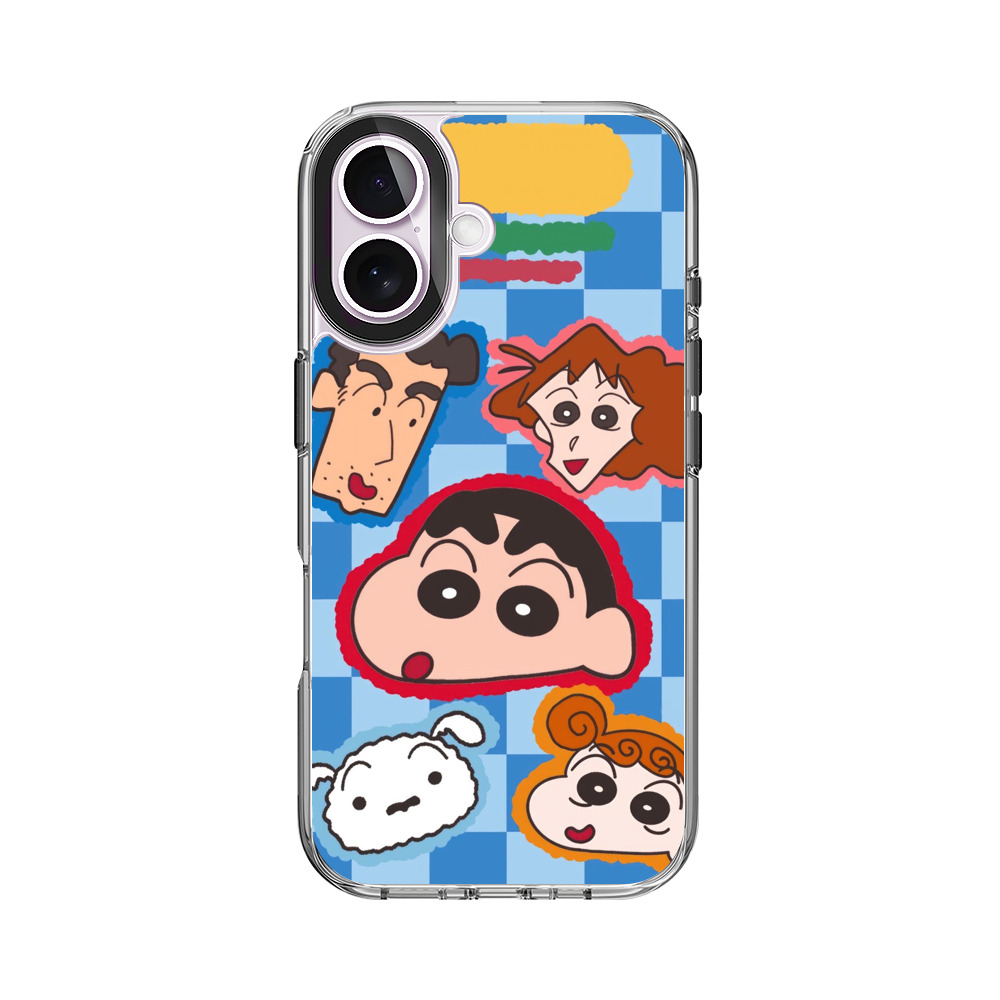 クレヨンしんちゃん顔集合 iPhone 17オリジナルケース