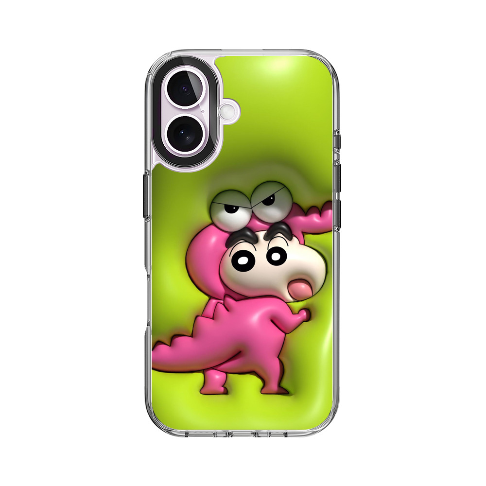 ピンク恐竜のしんちゃん iPhone 17オリジナルケース