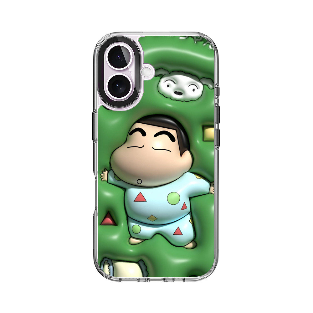 しんちゃん寝そべり iPhone 17オリジナルケース