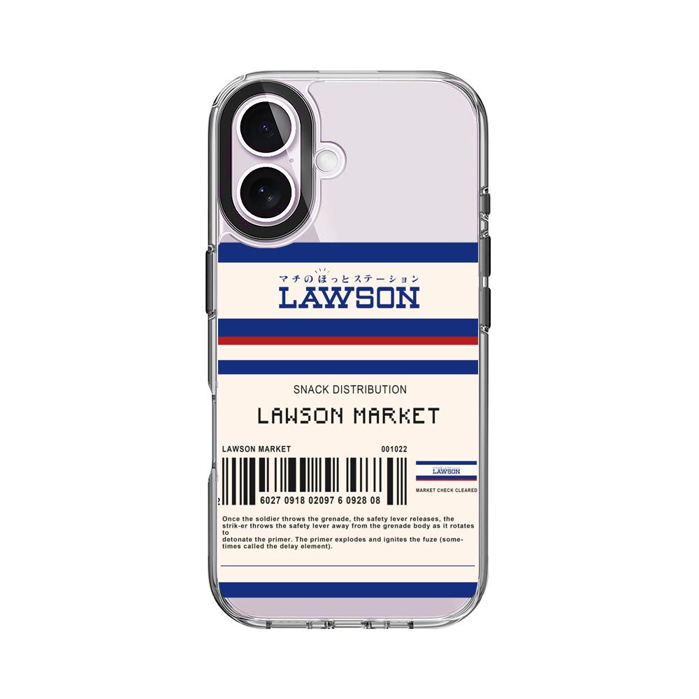 ローソンロゴとバーコードデザイン iPhone 17オリジナルケース