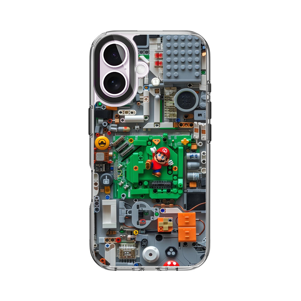 マリオと電子基板レゴ iPhone 17オリジナルケース