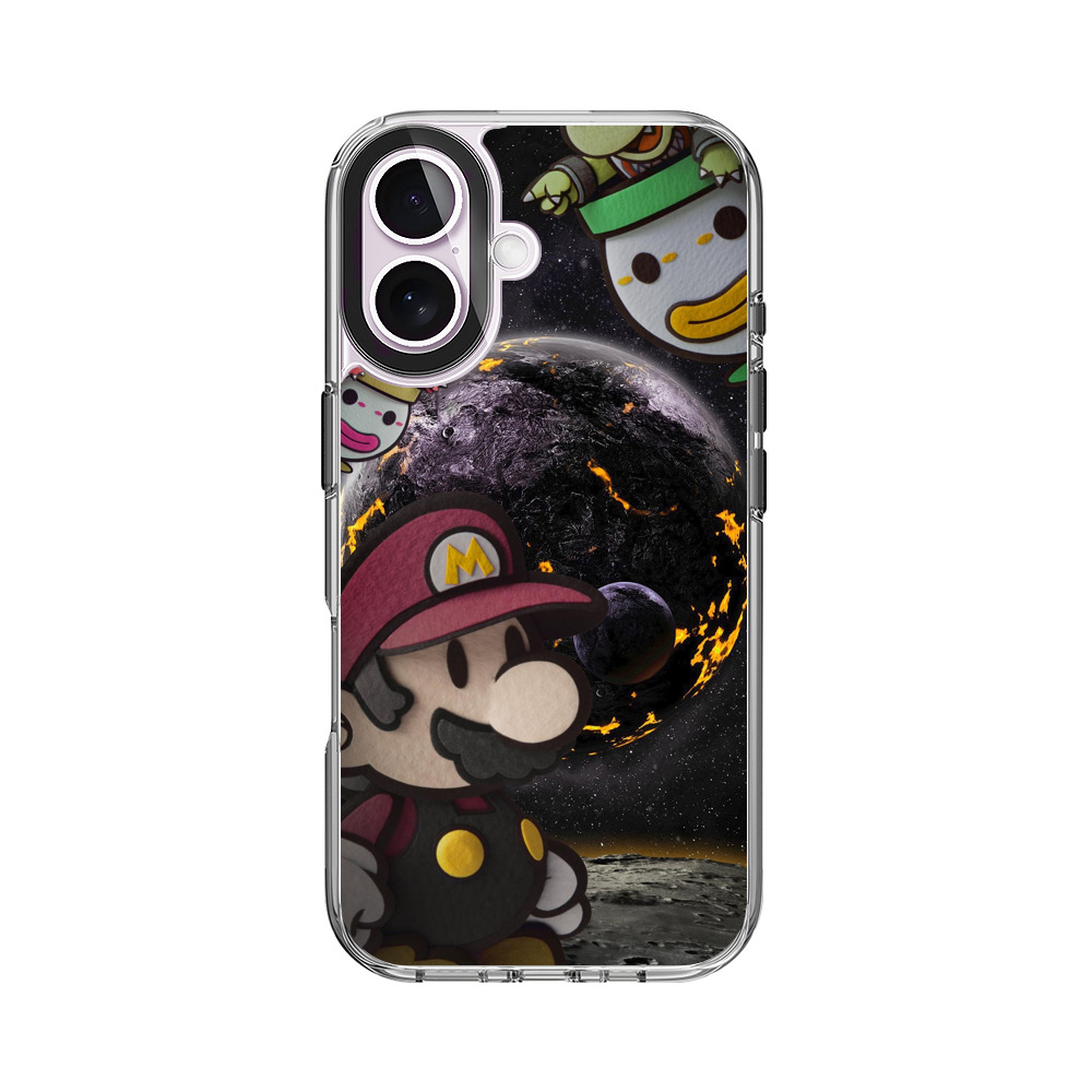 マリオと宇宙背景 iPhone 17オリジナルケース