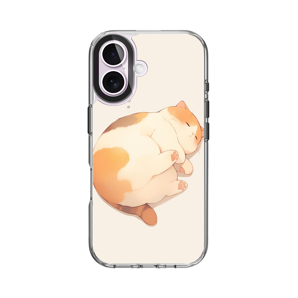 丸くなって眠る猫 iPhone 17オリジナルケース