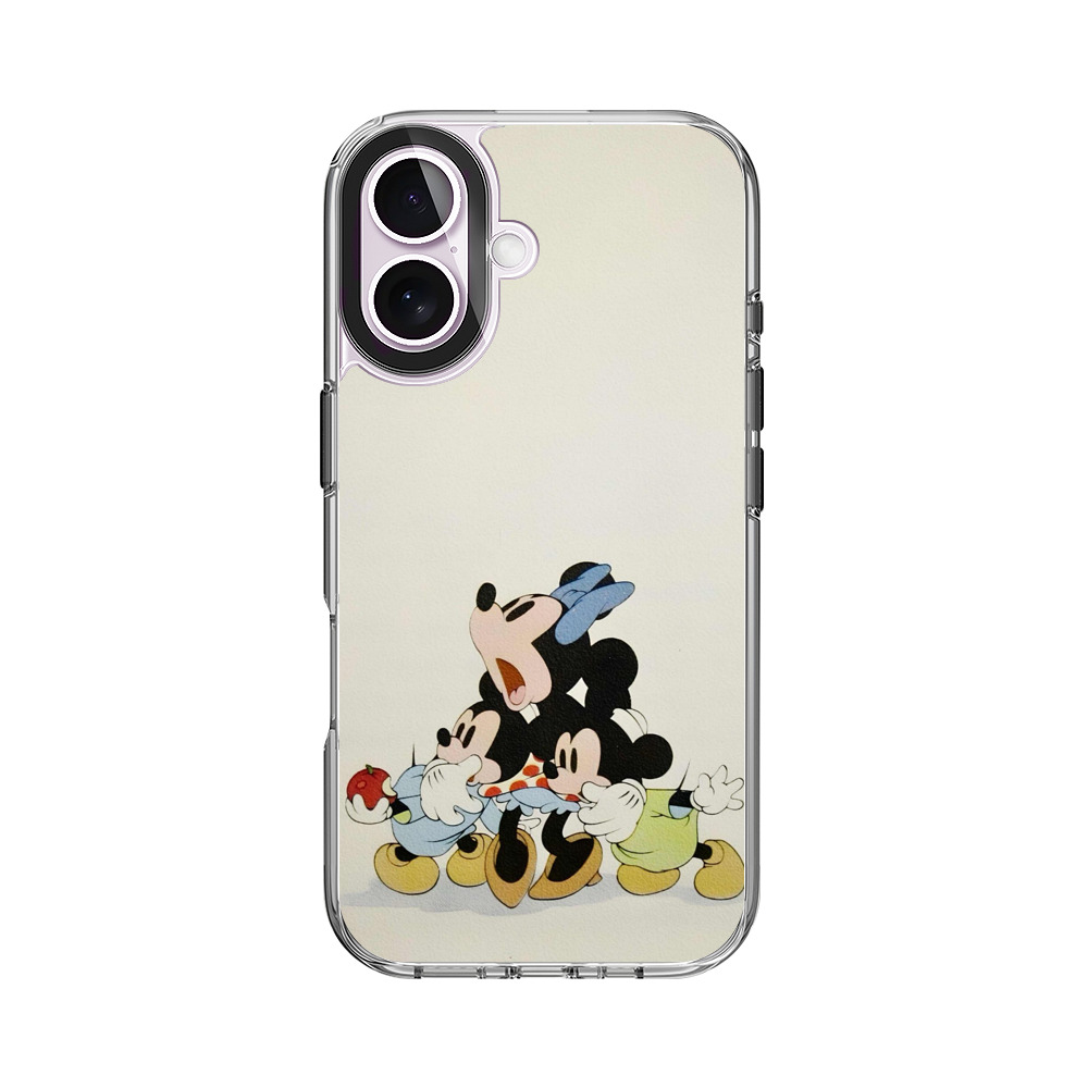 ミッキーとミニーの可愛いイラスト iPhone 17オリジナルケース