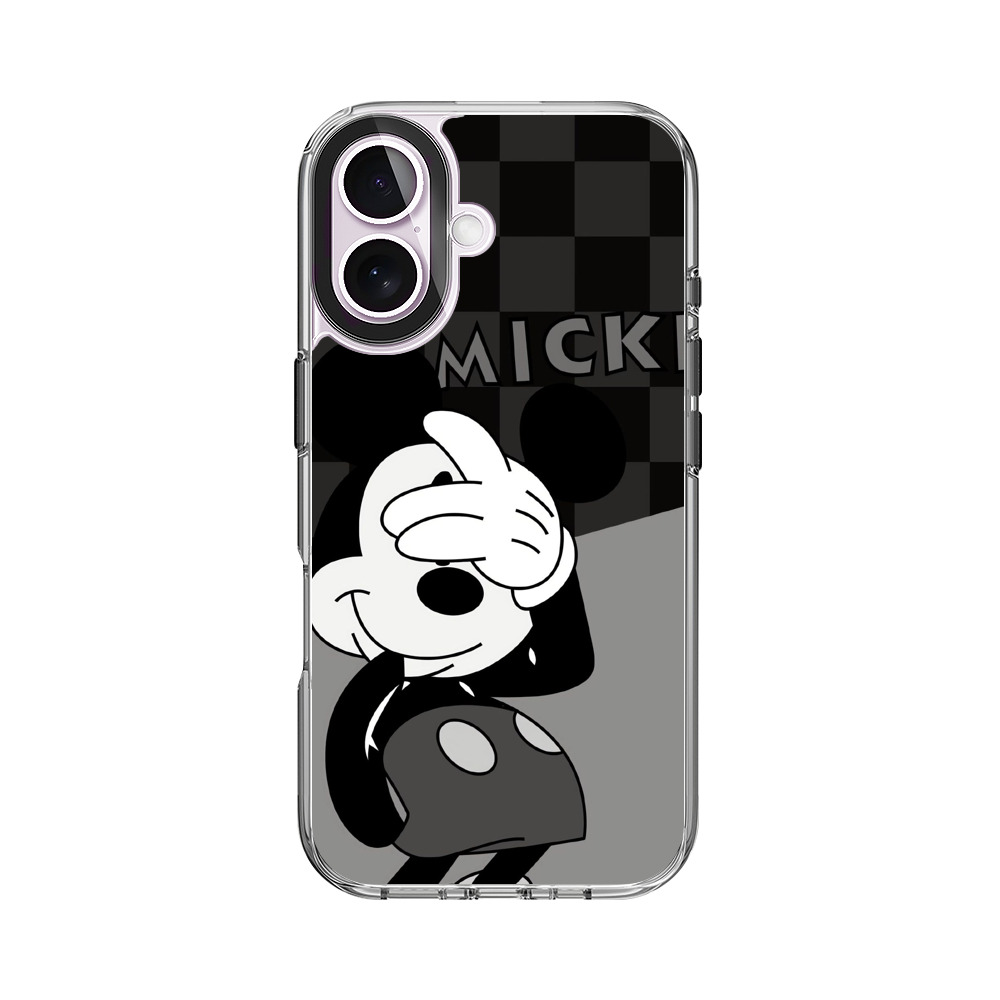 ミッキーモノクロイラスト iPhone 17オリジナルケース