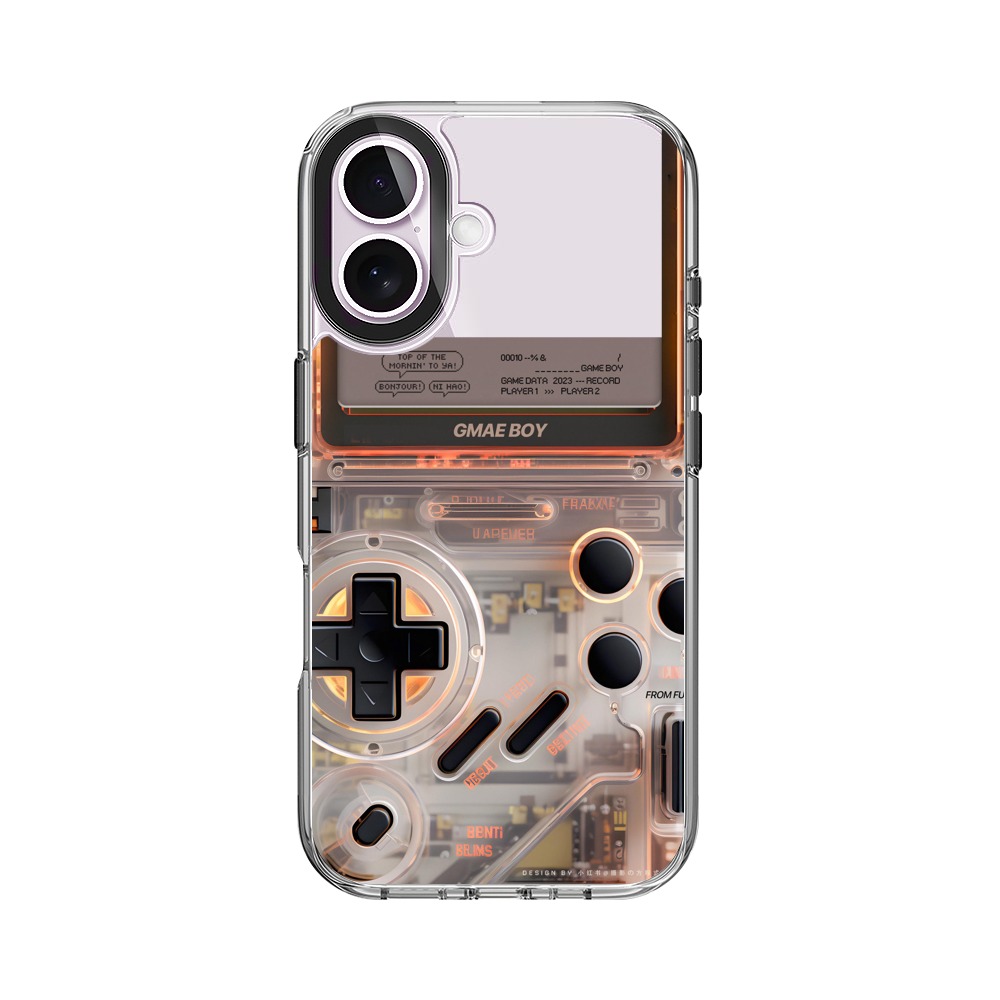 未来風透明ゲーム機 iPhone 17オリジナルケース