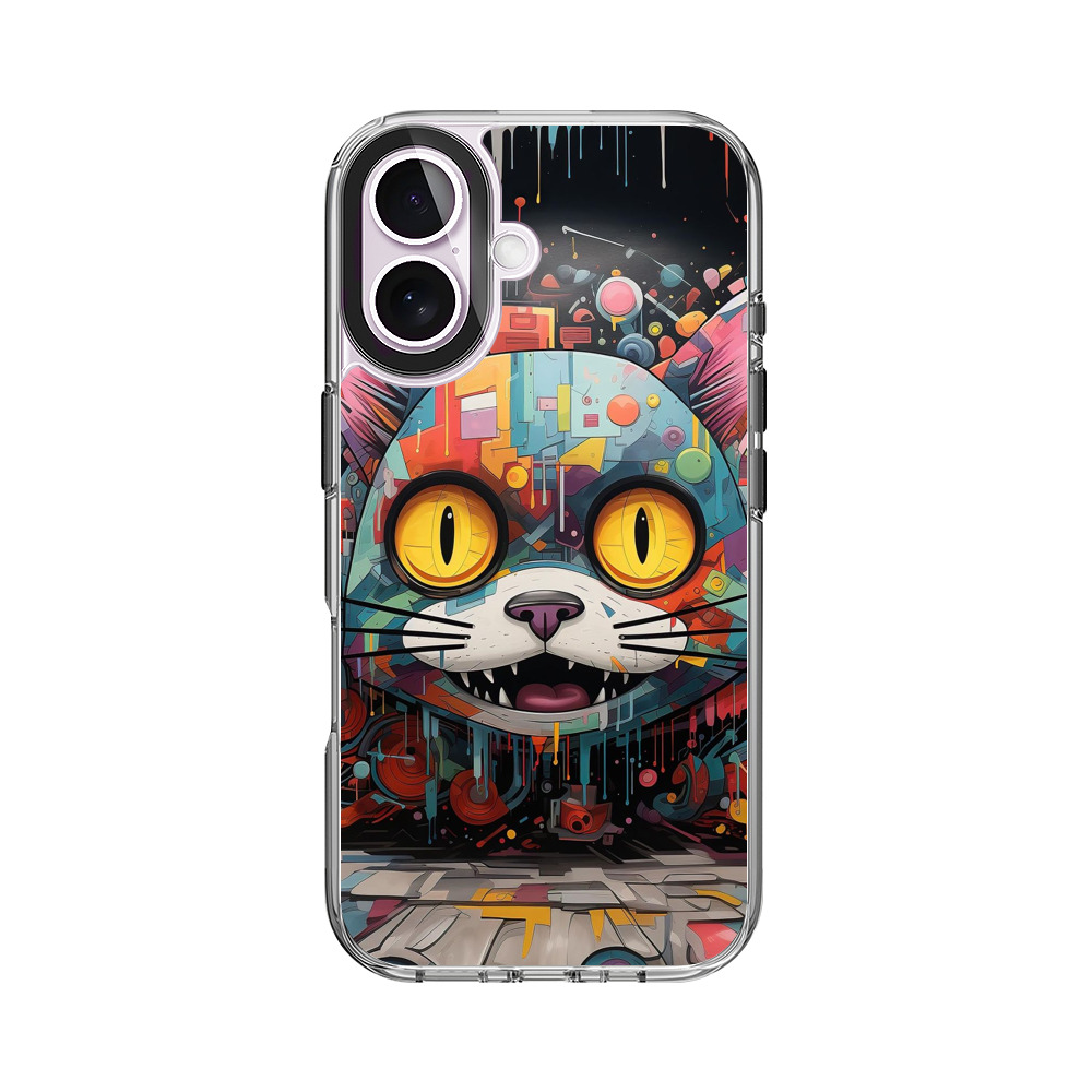 未来的サイバー猫 iPhone 17オリジナルケース