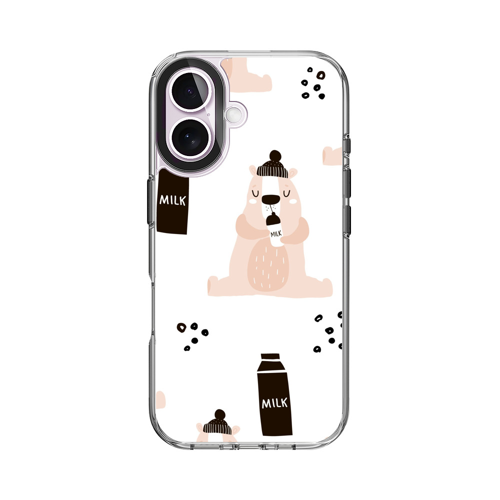 ミルクを飲むクマ iPhone 17オリジナルケース