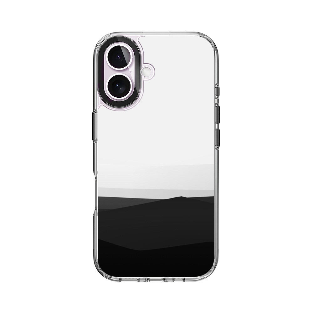 モノクロ山のシルエット iPhone 17オリジナルケース