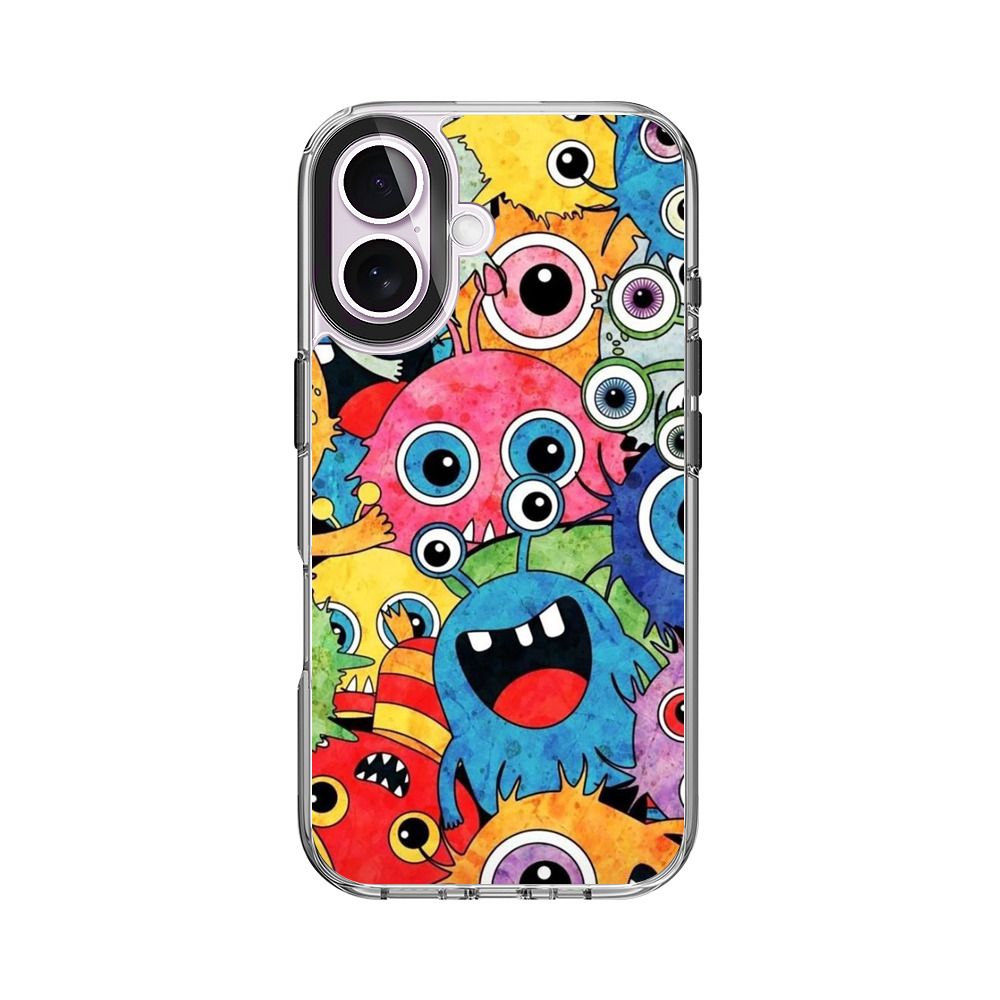 モンスターたちのイラスト iPhone 17オリジナルケース