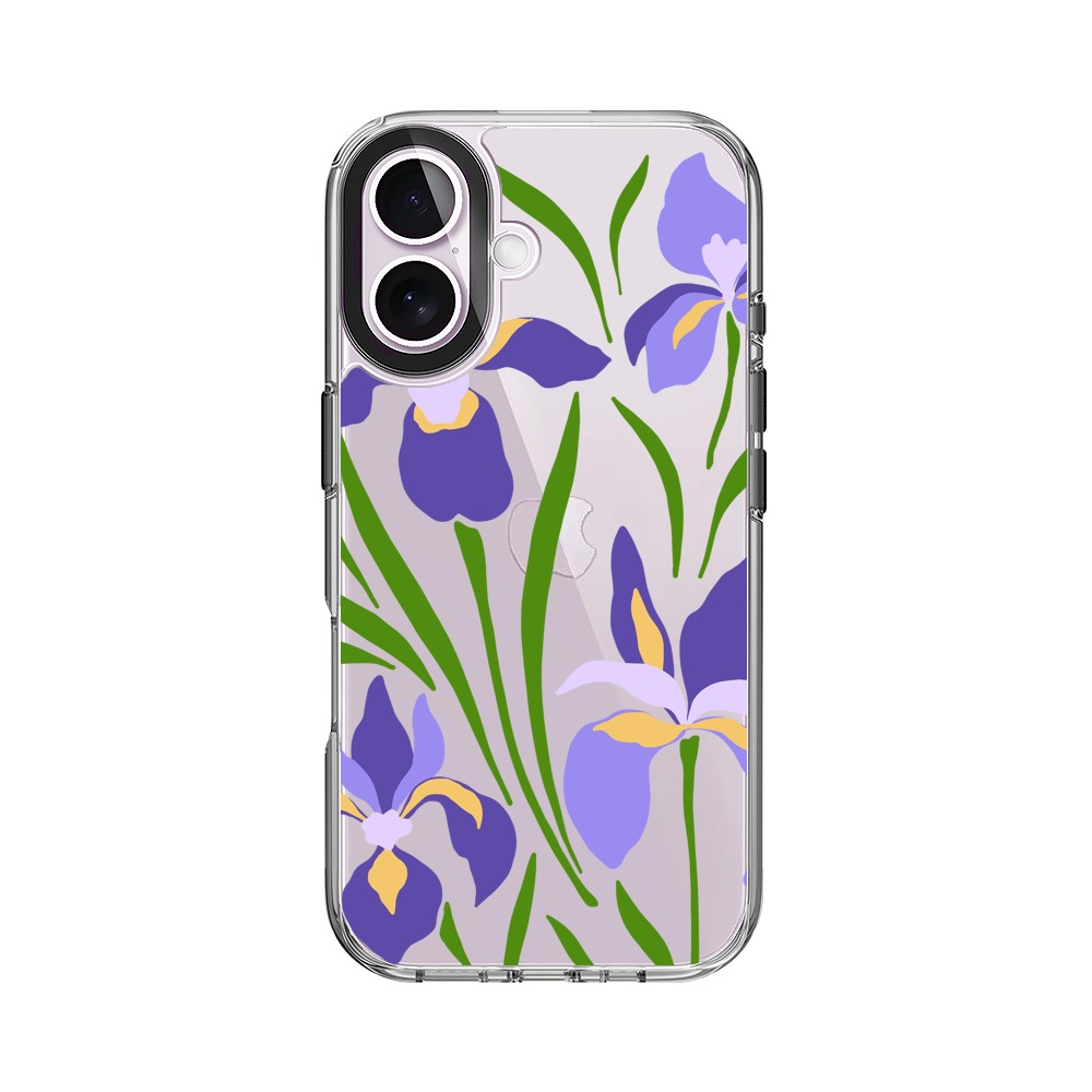 紫色の花 iPhone 17オリジナルケース