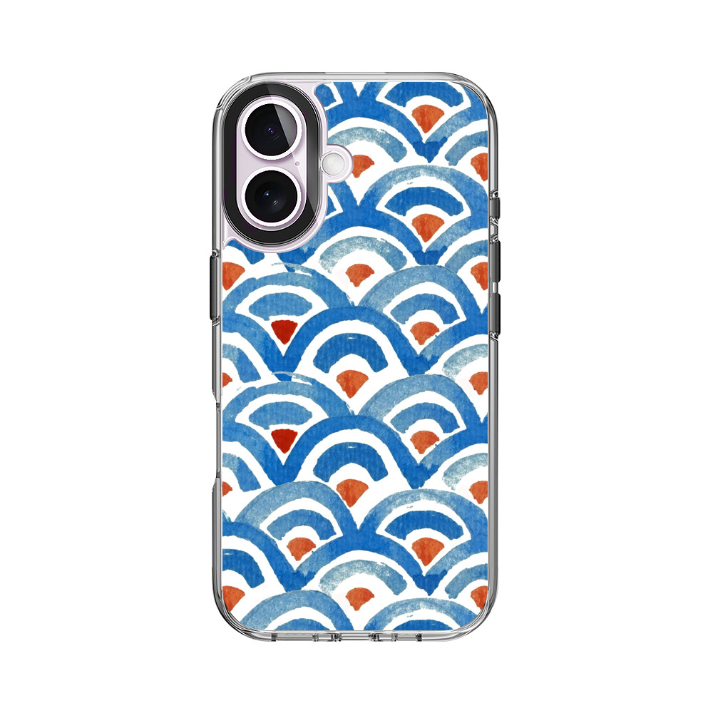 波の模様 iPhone 17オリジナルケース